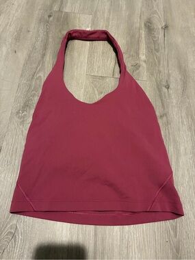 Lululemon Align Halter Tank Size 4 - Dark Pink